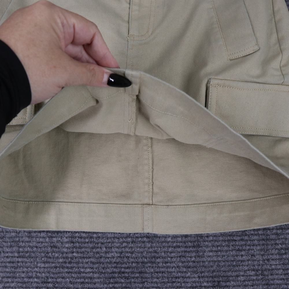 Loft Cargo Safari Skirt Women 6P Belted Utility Mini Casual Workwear - Picture 2 of 9